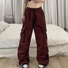 Pantalon cargo fluide femme